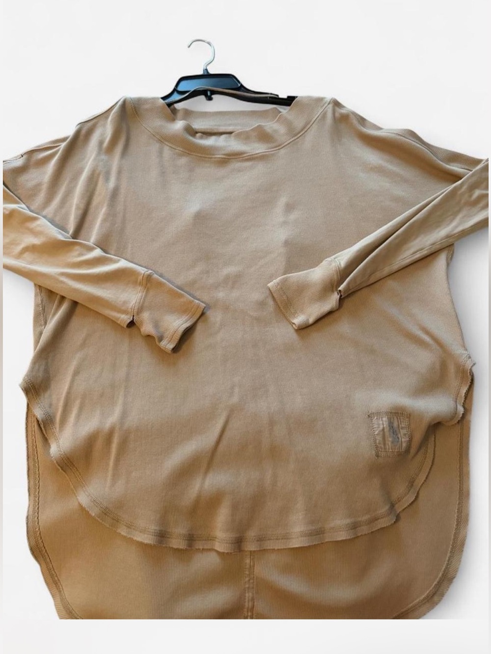 Free People Movement Women's Long-Sleeve Tunic Sweatshirt in Tan